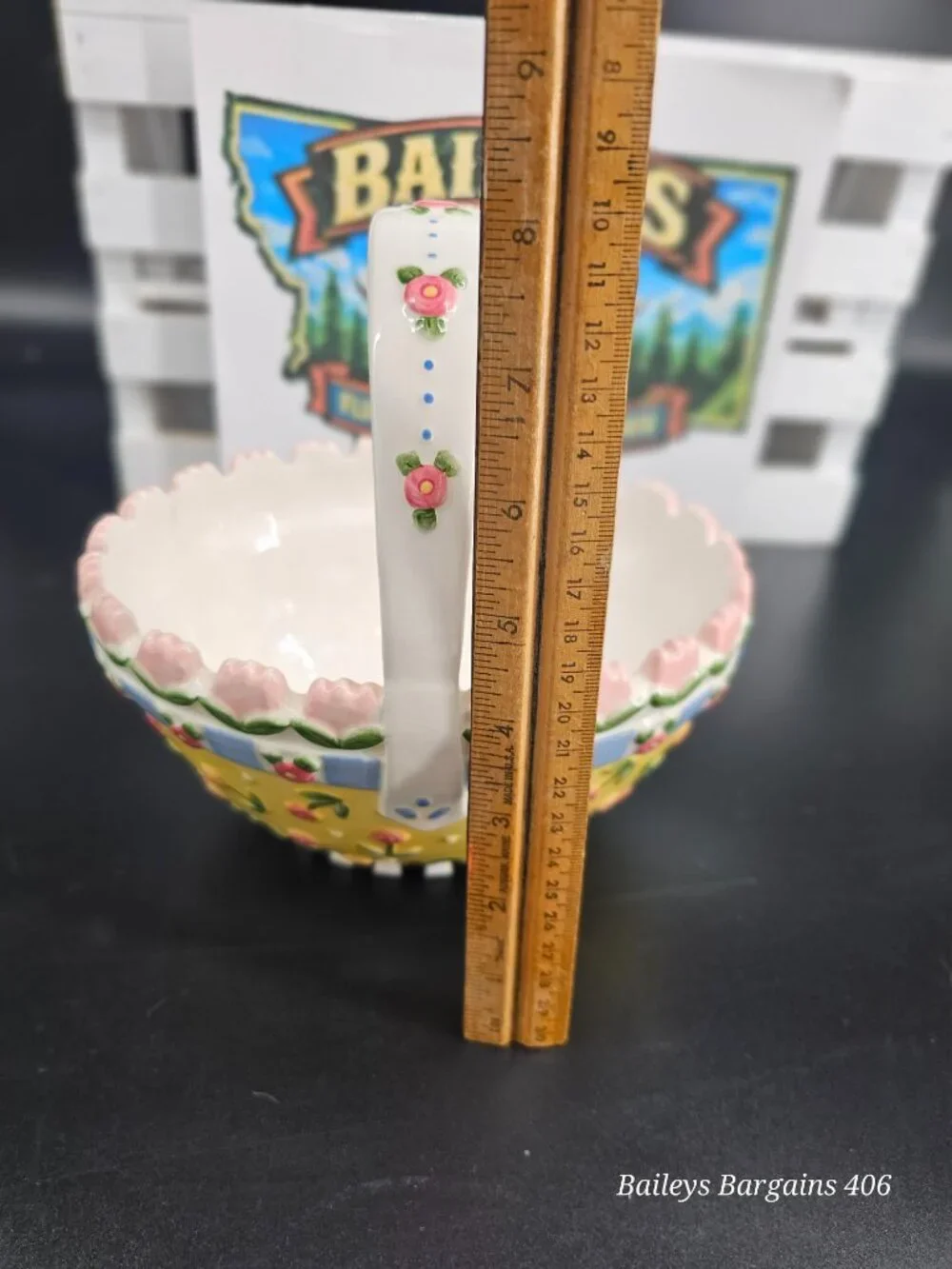 Mary Englebrieght Collector's Spring Ceramic Basket